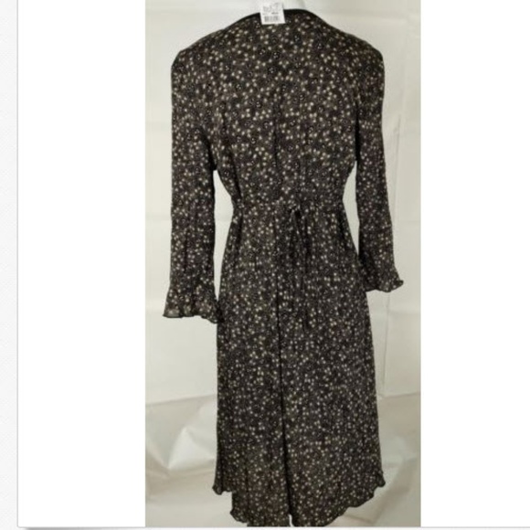 NWT Mimi Maternity Dress Sz M Black Tan Floral - Picture 5 of 7